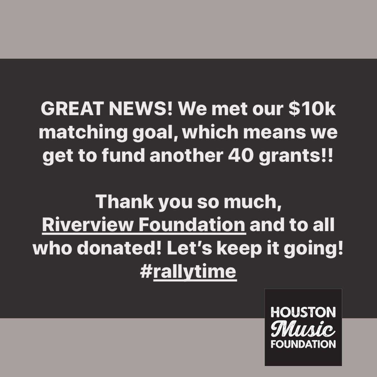 Houston Music Foundation tweet media