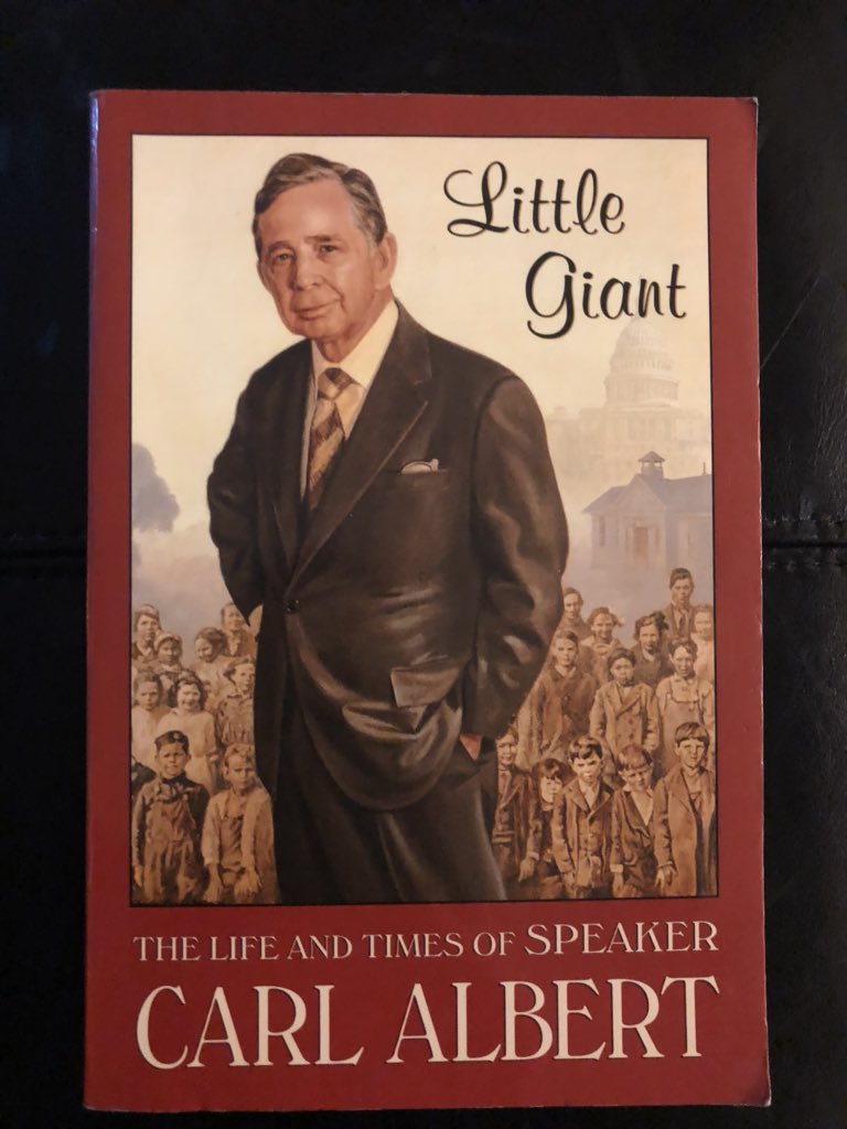 Today’s 2 books on a specific topic—20th century Speakers of the House of Representatives:“Sam Rayburn: A Biography,” by Alfred Steinberg“Little Giant: The Life and Times of Speaker Carl Albert,” by Carl Albert with Danney Goble