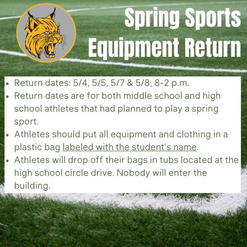 CassvilleSchool's tweet photo. Attention Spring Athletes:
@CassvilleAD @CassvilleSoccer  @wildcats6432 @CassvilleSB https://t.co/wgaKQvwd0b