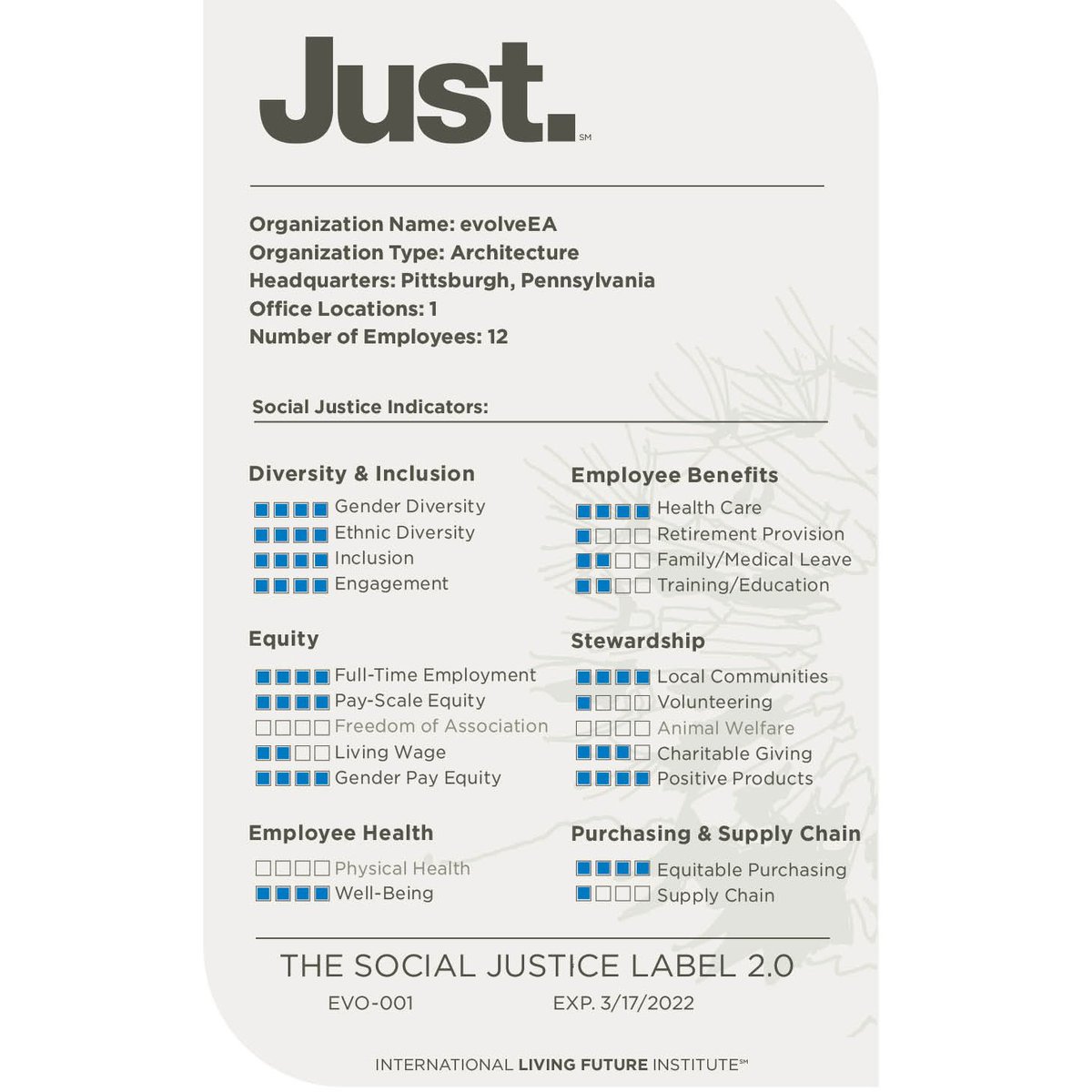 evolveEA's tweet photo. We've got our new @Living_Future JUST 2.0 label โ๏ธ
#JustLabel #Equity
https://t.co/Cj9r9J9vHR https://t.co/XCjBJfpcsl