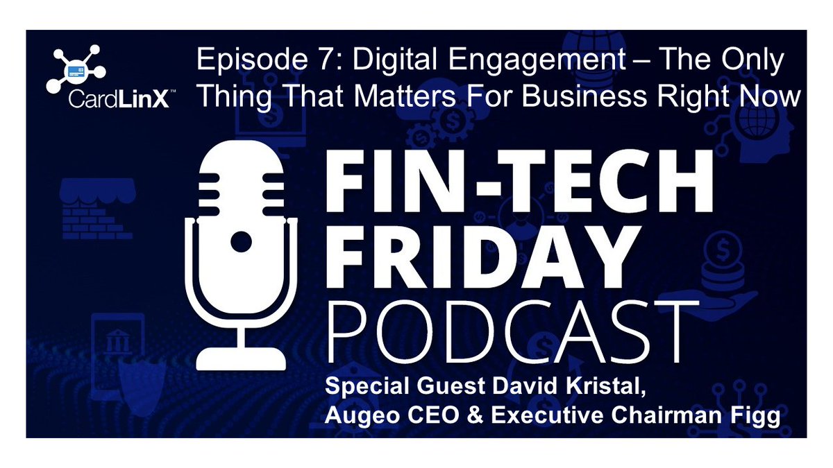 What's the secret weapon for #banks &amp; #merchants during #covid19? <a href="/AugeoMarketing/">Augeo</a> CEO &amp; Executive Chairman Figg, David Kristal, discusses the importance of #digitalengagement during #covid19 on the latest episode of #CardLinx #FinTechFriday Subscribe Now: cardlinx.org/podcasts/