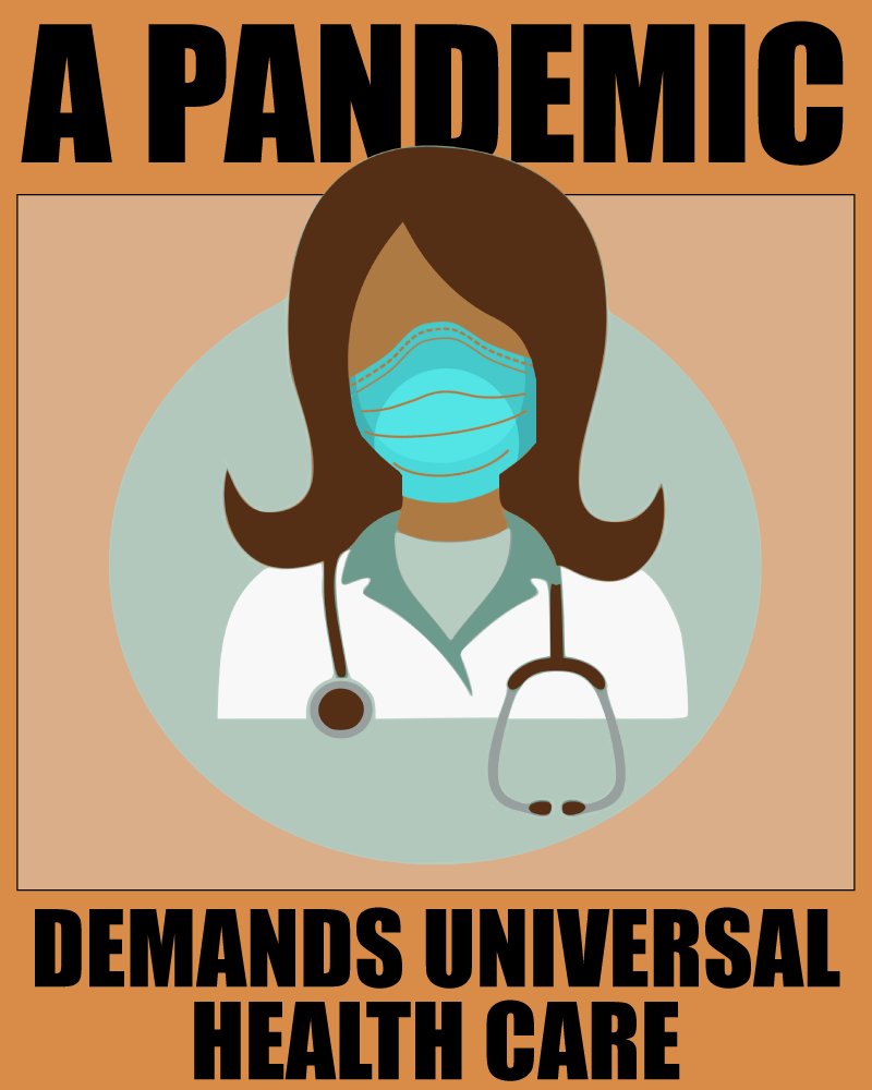 BrittKaeli's tweet photo. Here's the poster I made for our #final challenge in #RSJ108! I submitted this to @amplifierart's Global Open Call for Art to shed some insight on the various aspects of #covid19. I chose to highlight #healthcare! https://t.co/rcOYCkB6Ax