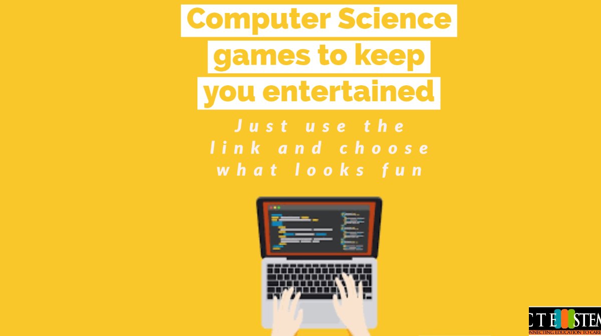 Check out these educational Computer Science games that will keep you entertained for hours! 
docs.google.com/spreadsheets/d…