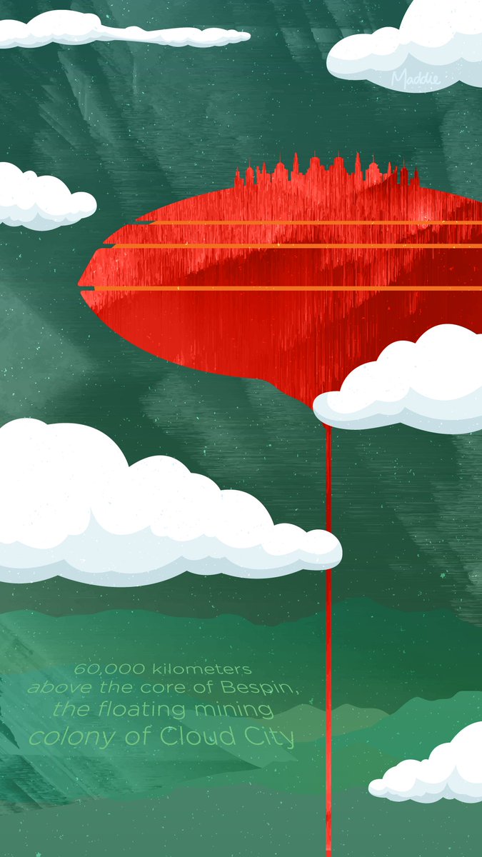 TCS_Seattle's tweet photo. ☁️ Got your head in the clouds? ☁️ Make sure you flip your calendar today, and enjoy this awesome illustration by our designer Maddie. #cloudcity #StarWars https://t.co/vvc3gJCFjE