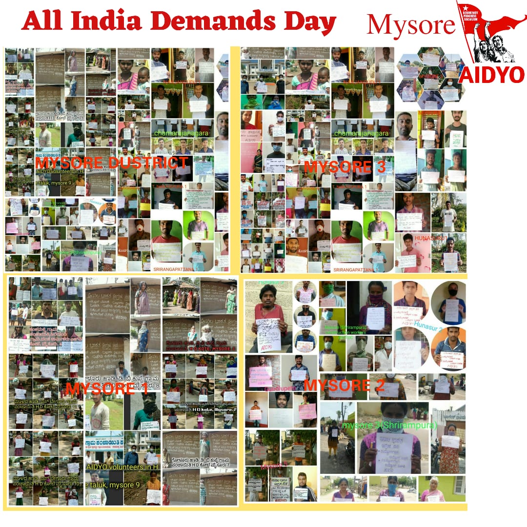 AIDYO_Karnataka's tweet photo. #SaveWorkingClass
#SaveUnemployed
#SendMigrantsHomeSafe
#AIDYO https://t.co/5jGJaYXALT