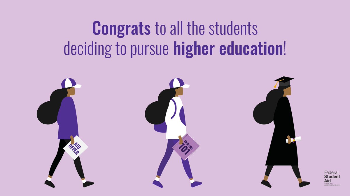 FAFSA's tweet photo. Happy #CollegeSigningDay! 🎉 To all the students taking the next step in their education journey: congratulations! Wear your new school colors with pride. https://t.co/jZcSowl88p