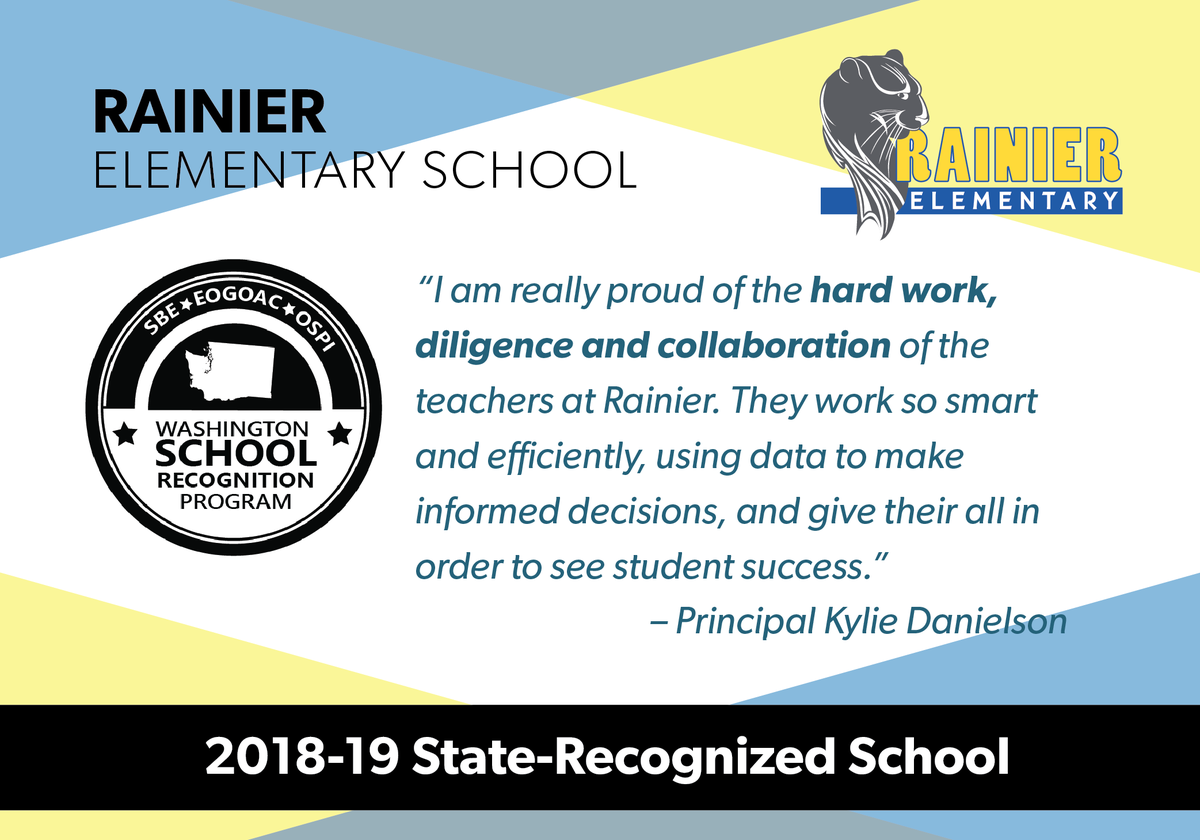 CloverParkSD's tweet photo. Congratulations to Rainier Elementary School for being named a state-recognized school for fostering growth for students who identify as two or more races! #WASchoolsWeek #CPSDFutureReady https://t.co/eDCxoEJFGq