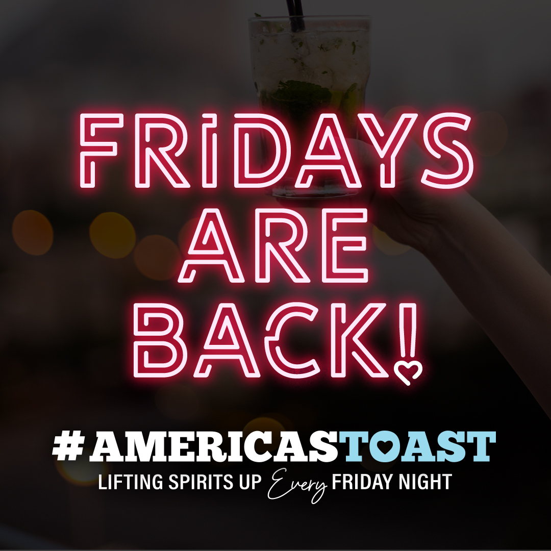 #Fridaynights are back! Lift your glass and the spirits of those around you when you join us live at 7pm tonight to shout out your #heroes 🥂 For every toast <a href="/DreamboxOnline/">Dreambox</a> will donate $10 to help support restaurant staff who have been affected by the pandemic. #AmericasToast