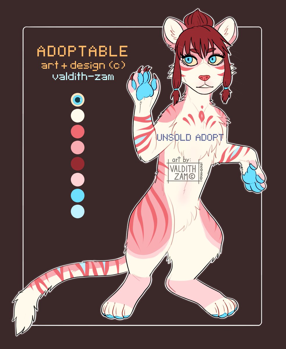 valdithzam's tweet photo. OPEN! ART+DESIGN made by me valdith-zam 
Set price: 22 usd. 
Comment here to claim!<3 

#furry #anthro #furryfandom #furries #artforsale #fur #feral @plasmart15 #openadoptable @adoptafur #digitalart #fursona @FurryAdopt @ArtistRTweeters
@TheDealersDen @BuySFWFurryArt @BuyFurryArt https://t.co/DTeCMGmsXd