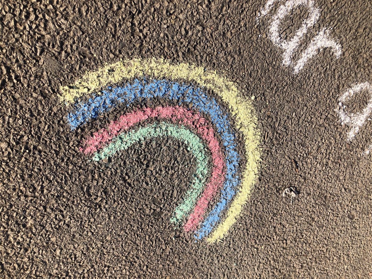 bl1treganna's tweet photo. If you go to Victoria Park over the weekend, look for our message 🌈 why don’t you take chalk to add your name 😊 https://t.co/cNoyUhySnP