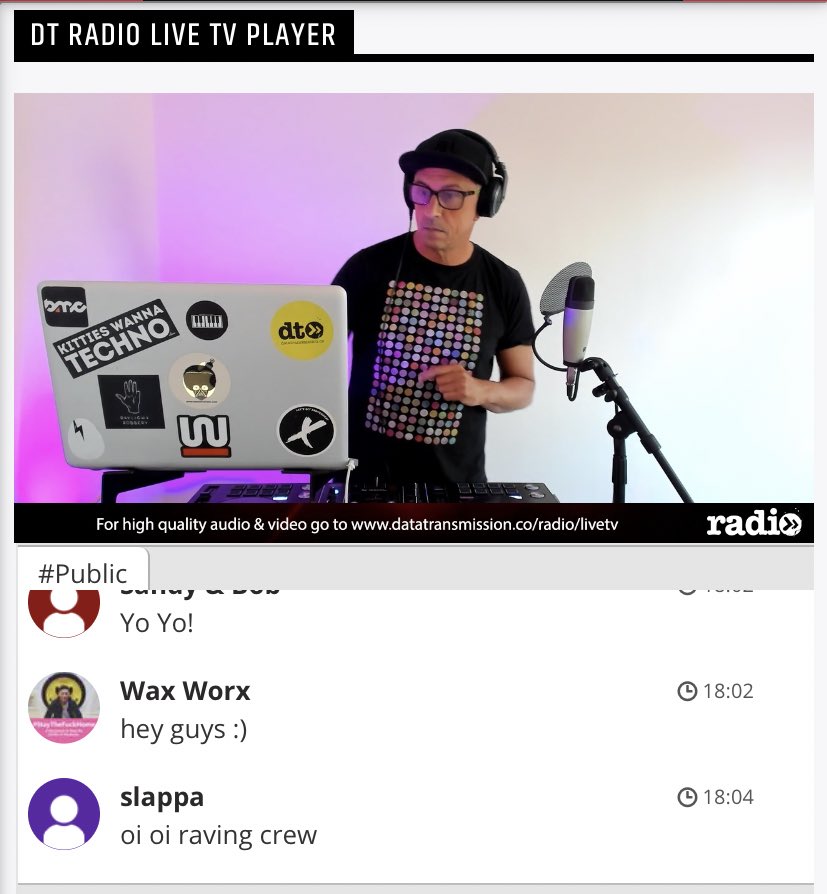 Friday night with <a href="/WaxWorxMusic/">Michael Wall</a> is LIVE right here, right now datatransmission.co/radio/livetv