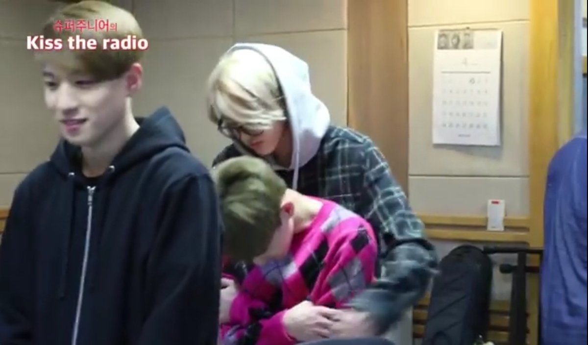 this is a rare sight.. but remember when jae lost to game and the punishment is to backhug while whispering 'i love you' to each member lovely jaehyungie hyung to day6 (from kiss the radio yt link:)