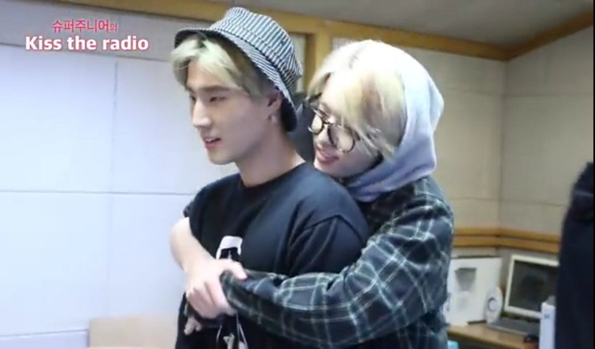 this is a rare sight.. but remember when jae lost to game and the punishment is to backhug while whispering 'i love you' to each member lovely jaehyungie hyung to day6 (from kiss the radio yt link:)