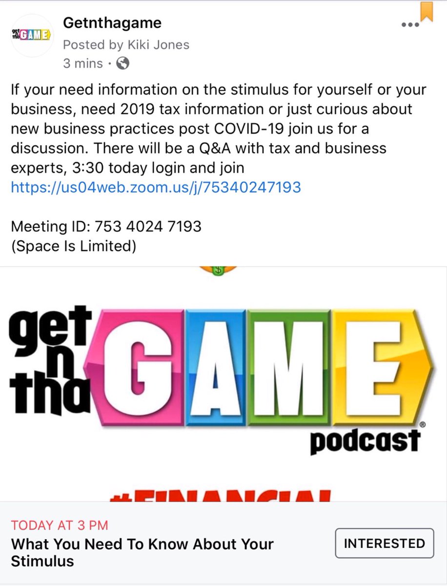 _GetNThaGame's tweet photo. Meet us on Zoom at 3:30p today >> 
https://t.co/OfutI3w3oH
Meeting ID: 753 4024 7193 https://t.co/0BtT3GHagV