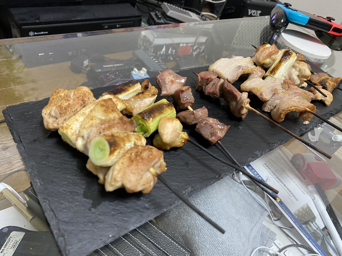 kentaaaaaa_'s tweet photo. お家で焼き鳥！
おいし https://t.co/tPR1888f78