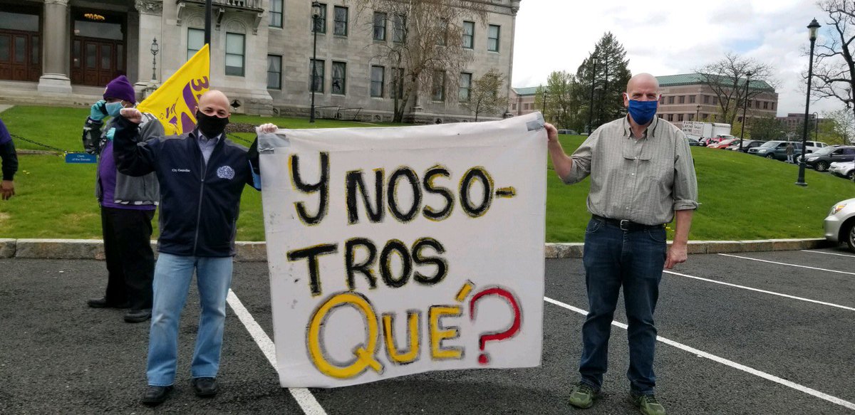 32BJSEIU's tweet image. Working people like Stephanie and Mary will help rebuild our economy and are leading the movement forward to a more fair and just world! 📢

#MayDay2020 #1u