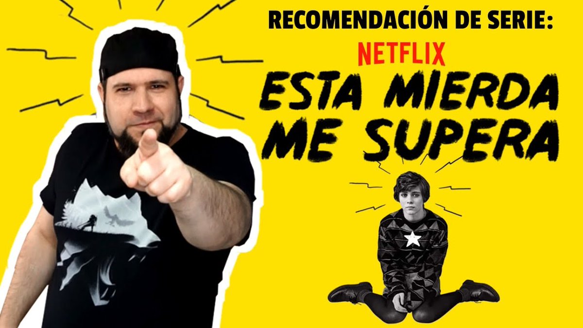 GamberrilloYT's tweet photo. ¡¡NUEVO VIDEO!! En esta ocasión vengo a recomendaros la nueva serie de @NetflixES  ESTA MIERDA ME SUPERA. Espero que os guste. 📹 👉 https://t.co/5UQts9LyL3 https://t.co/vYO2uzwNix