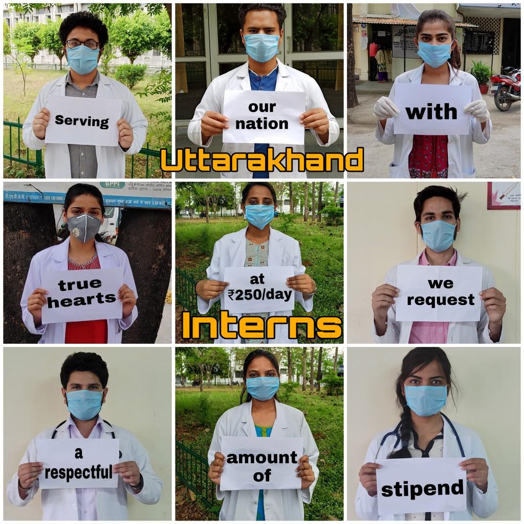 deeppant2's tweet photo. #Uttarakhand के सरकारी मेडिकल कॉलेज के इन्टर्नस को हमारी सरकार मात्र ₹7,500 का स्टाइपेंड देती है, मतलब स्किल्ड वर्कर की न्यूनतम मजदूरी से भी कम।

@tsrawatbjp जी हमारे कोरोना वारियर्स को उनकी मेहनताना का हर्जाना तो ईमानदारी से दीजिये। https://t.co/zPEZzaP6nQ