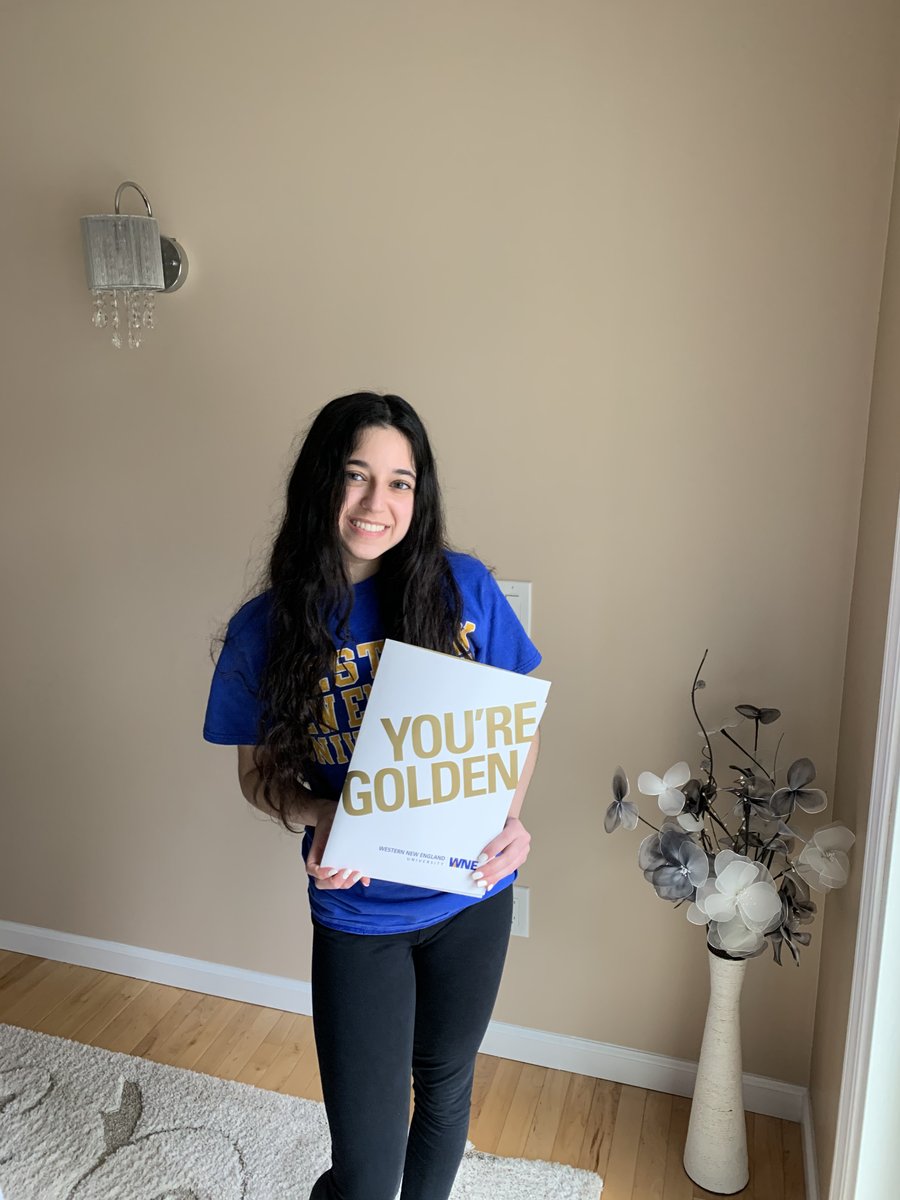 WSHS_guidance's tweet image. Alisha will be attending @WNEUniversity this fall.  #DecisionDay #bettermakeroom #morecowbell