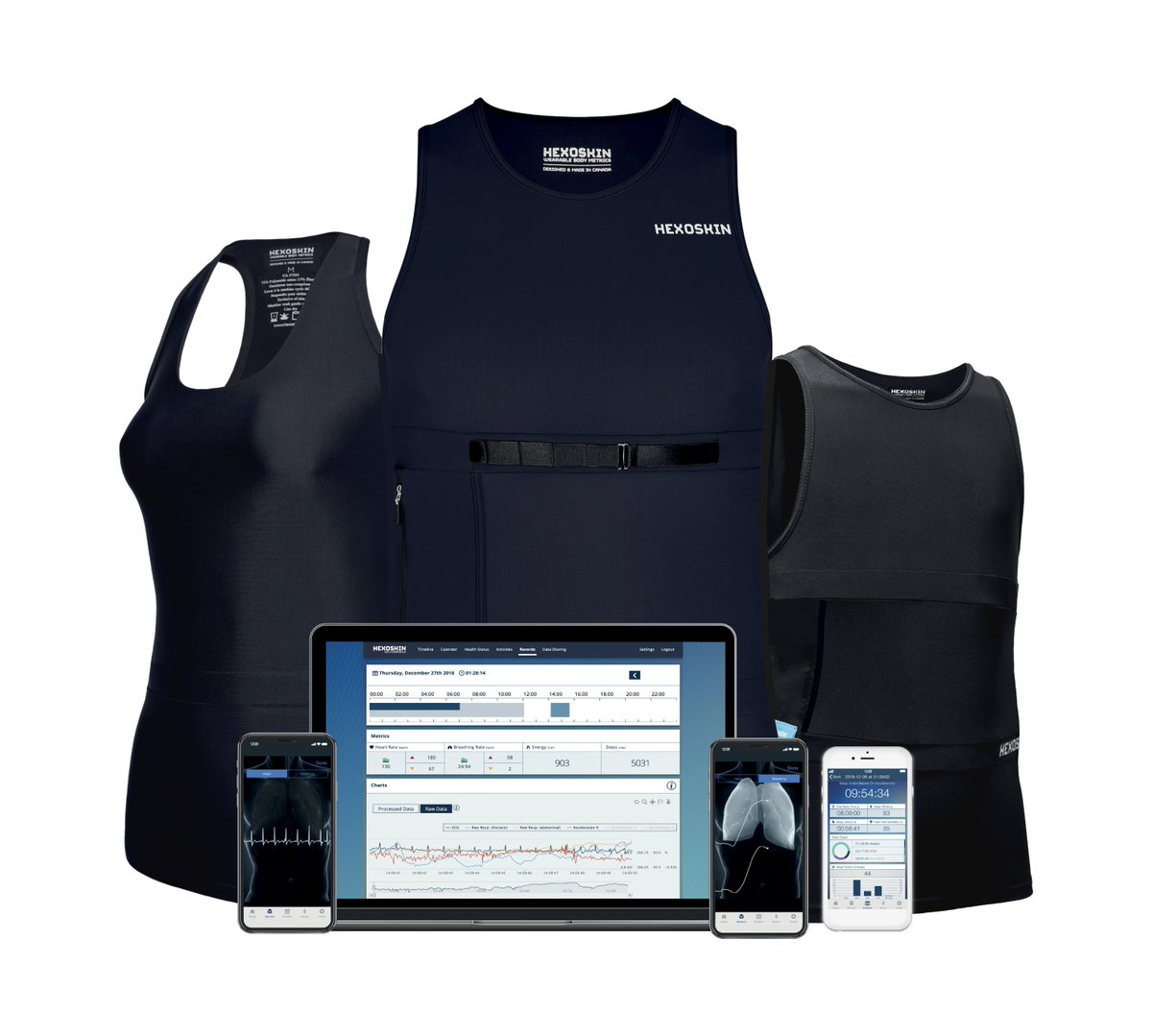CanadaTrade's tweet photo. They’ve monitored a climber on Everest, tracked the sleep of stars @FCBarcelona & equipped @Astro_DavidS on @Space_Station. Now @Hexoskin's “smart shirts” are helping those on the frontlines of the #COVID19 pandemic in 🇨🇦 and the 🌎 https://t.co/nrWy4wqcPr #ExportingSuccess https://t.co/ptG0WslLi6