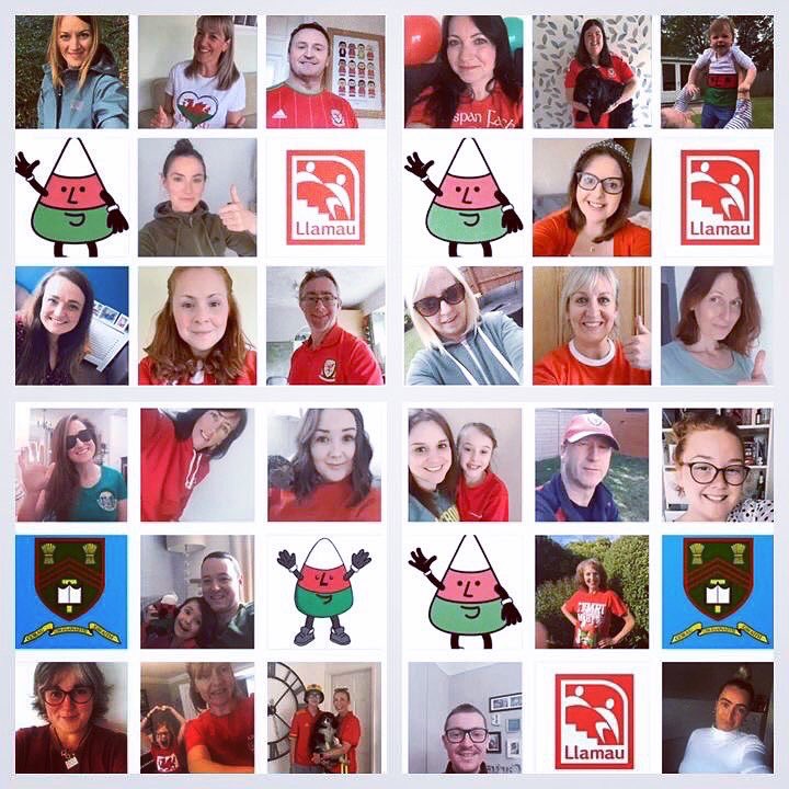 CymraegLlanhari's tweet photo. Staff @YsgolLlanhari yn falch i gefnogi ymgyrch coch, gwyn a gwyrdd #urddllamau @urddgobaithcymru @LlamauUK heddiw!
#cochgwynagwyrdd #heimrurdd #cymreictod #dangosdyliw #cymraeg #teulullanhari #llanhari #urdd #llamau #llamaucymru #digartrefedd #cyfrannu https://t.co/V5vIfj4xD6