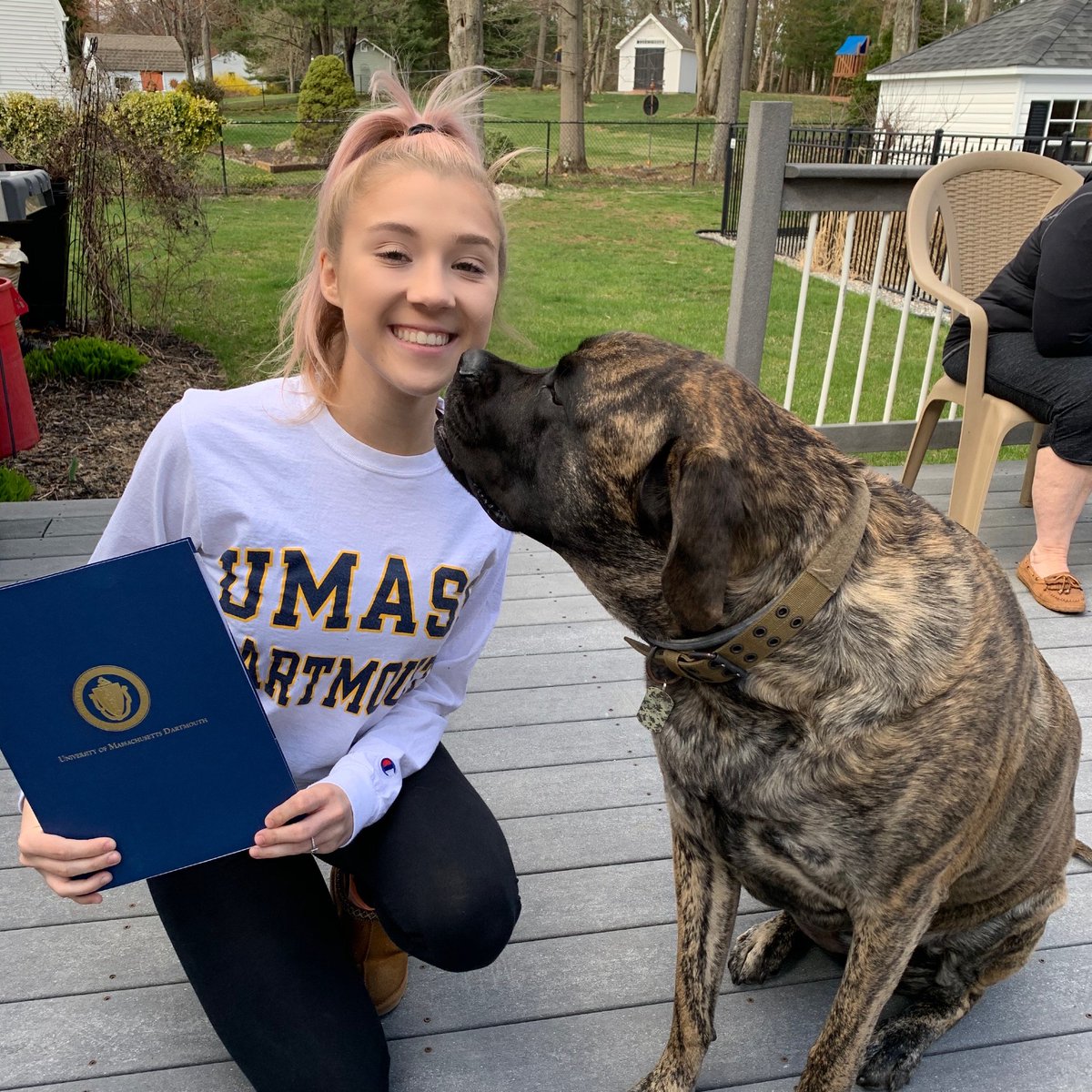 WSHS_guidance's tweet image. Alyssa will be attending @UMassD this fall.  #BetterMakeRoom #DecisionDay #morecowbell