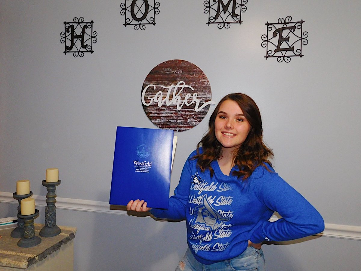 WSHS_guidance's tweet image. Sam is heading to @WestfieldState.  Go OWLS.  #BetterMakeRoom #DecisionDay2020 #morecowbell