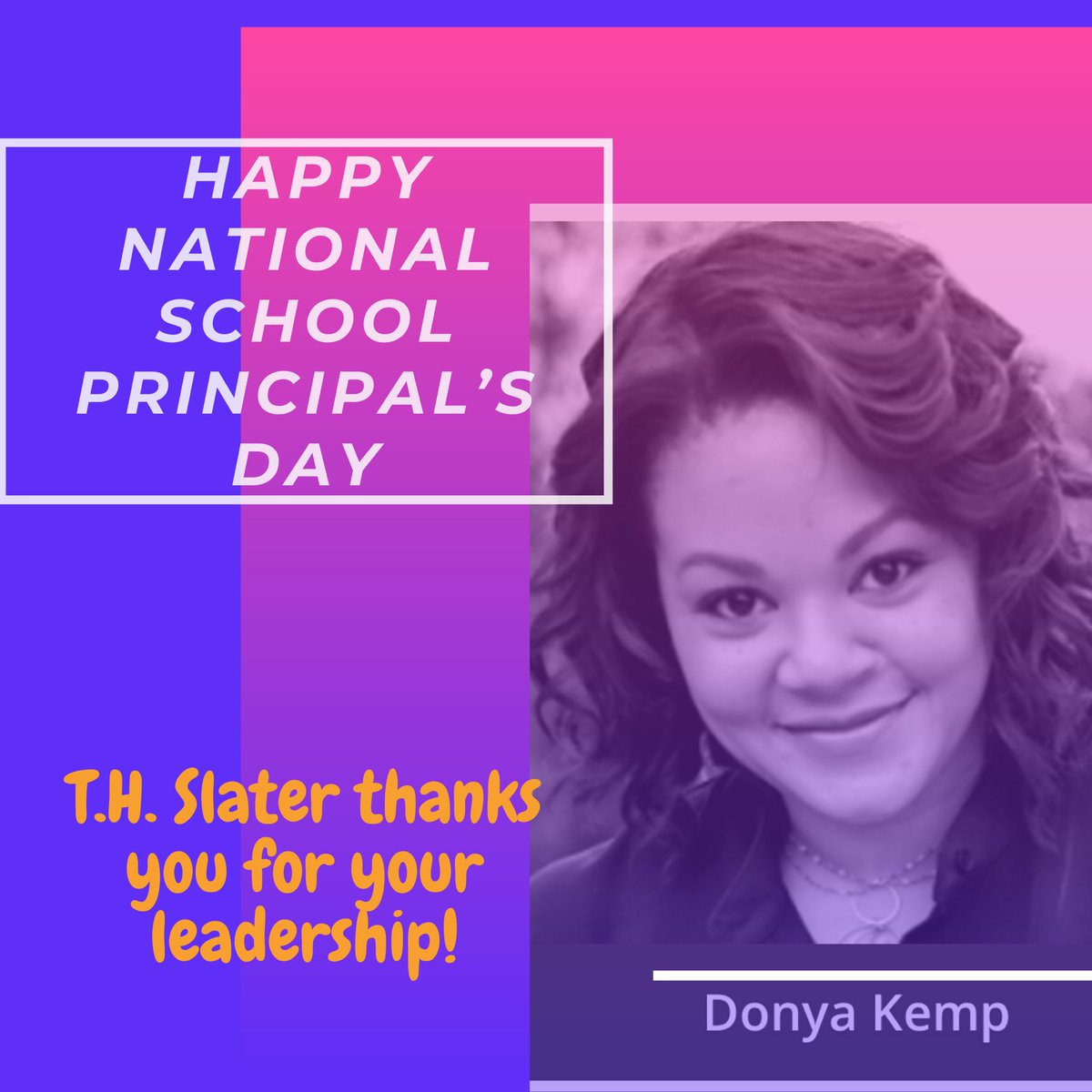 ValueTheirVoice's tweet image. Let’s celebrate our Principal today!! It’s rare to find  a Principal that is an instructional leader along with having the vision to lead our students and faculty to the next level.  . #PBSA  #THSlater #donyakemp