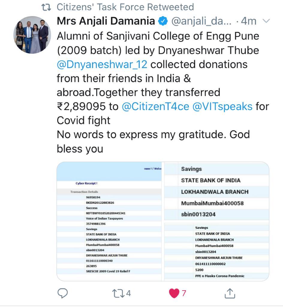RAHIPAWAR's tweet photo. @Dnyaneshwar_12 @CitizenT4ce @anjali_damania Glad to work for fight against COVID 19....Salute to all corona warriors...Good job done my fellow friends https://t.co/CUzkCNydqE