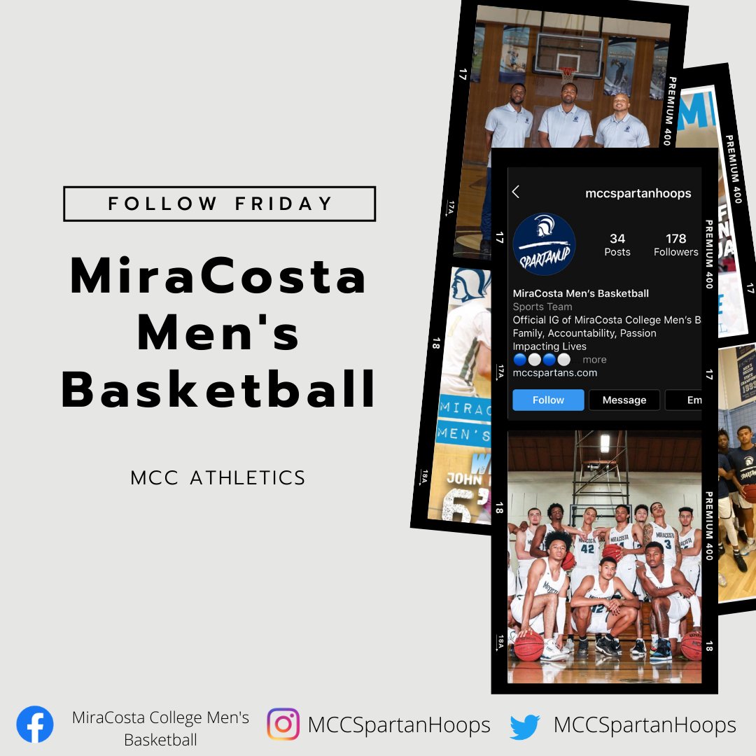 MCCSPARTANS's tweet image. #FollowFriday - Our Men’s Basketball program led by Coach Frazer is active on Insta, Twitter, and Facebook. Make sure to follow them for all news related to the team #MCCAthletics

@mccspartanhoops 🏀