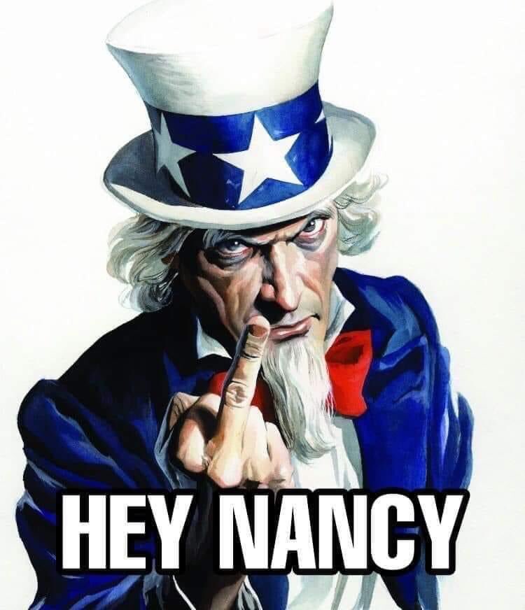 TMac7471's tweet photo. @SpeakerPelosi Yep this sums up how the people feel and we want you out of office! We don't wish no ill but even if it takes 4 more years Nancy we will vote your ass out! You have pissed on America enough! #Trump2020 https://t.co/Od9n5JSjT0