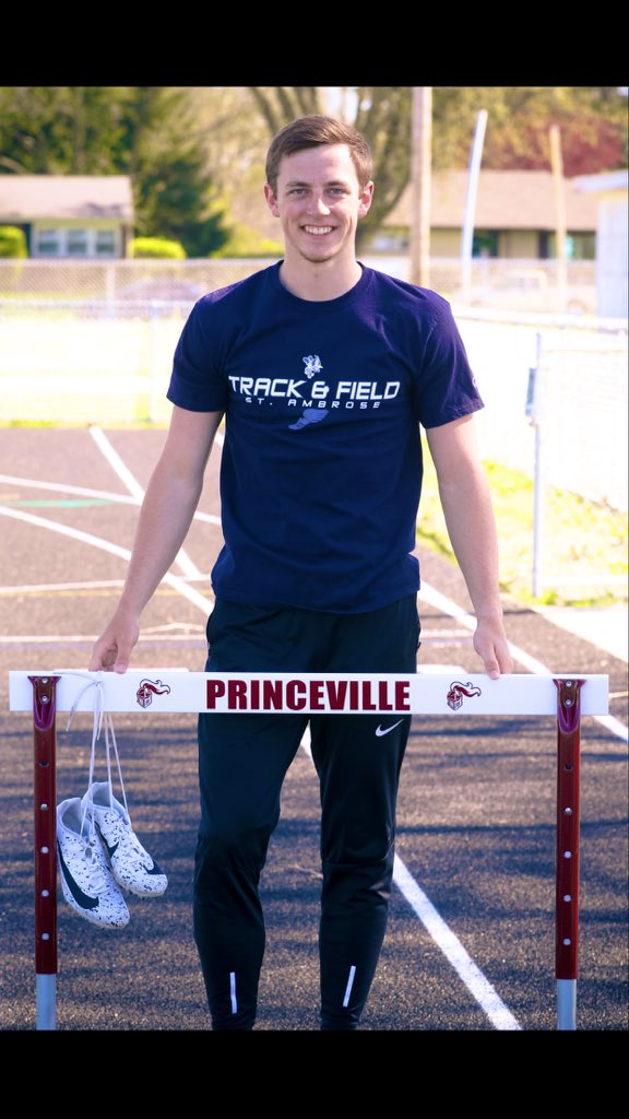 codythole_13's tweet photo. It’s official!! After long consideration I’m excited to announce I will be continuing my athletic and academic career at St. Ambrose University🐝🔵⚪️ @SAUBEES @SAUTFXC @stambrose @PrincevilleCUSD https://t.co/7fDjK17MLy