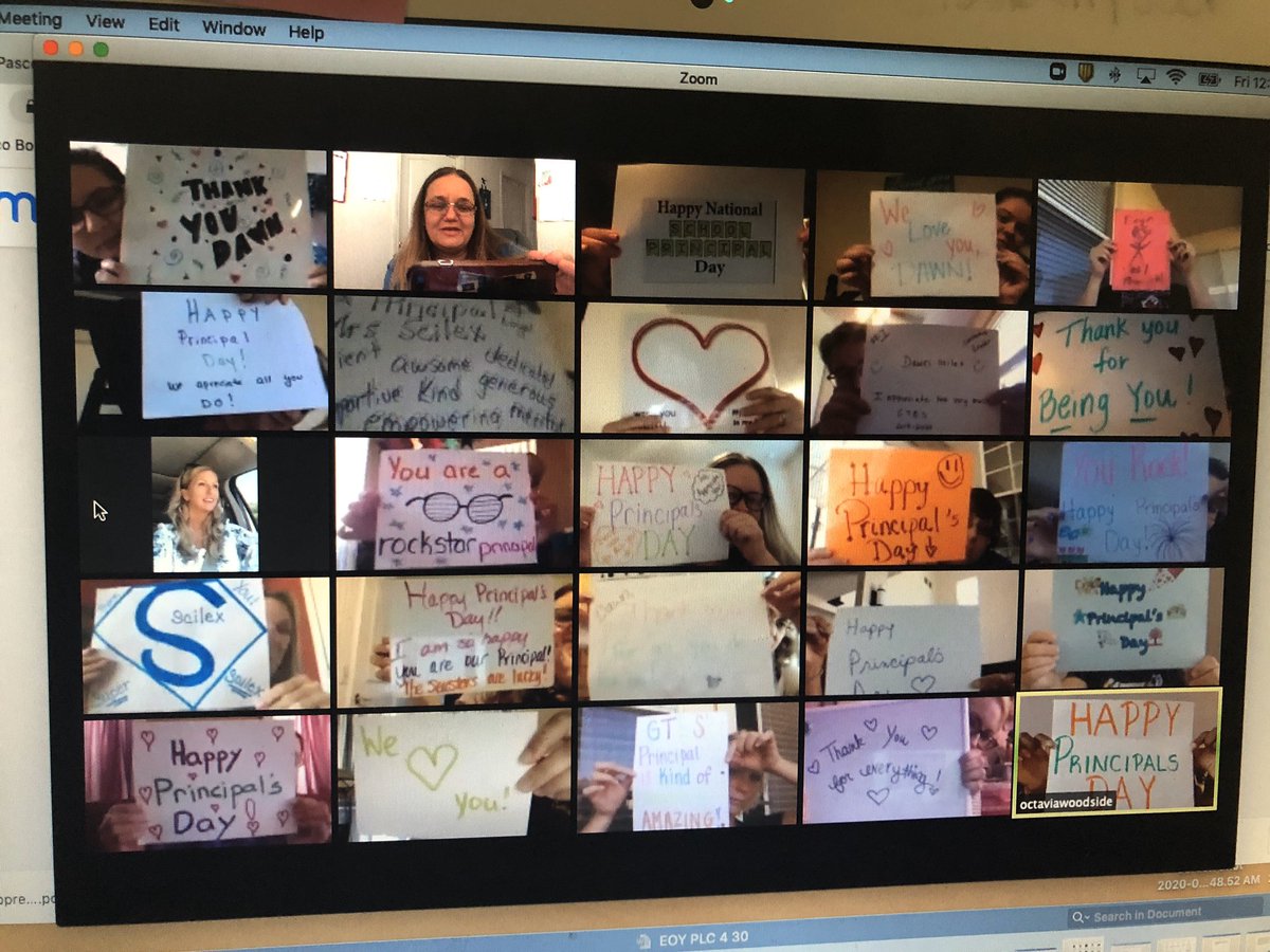 Thankful for my staff! Feeling loved and appreciated.