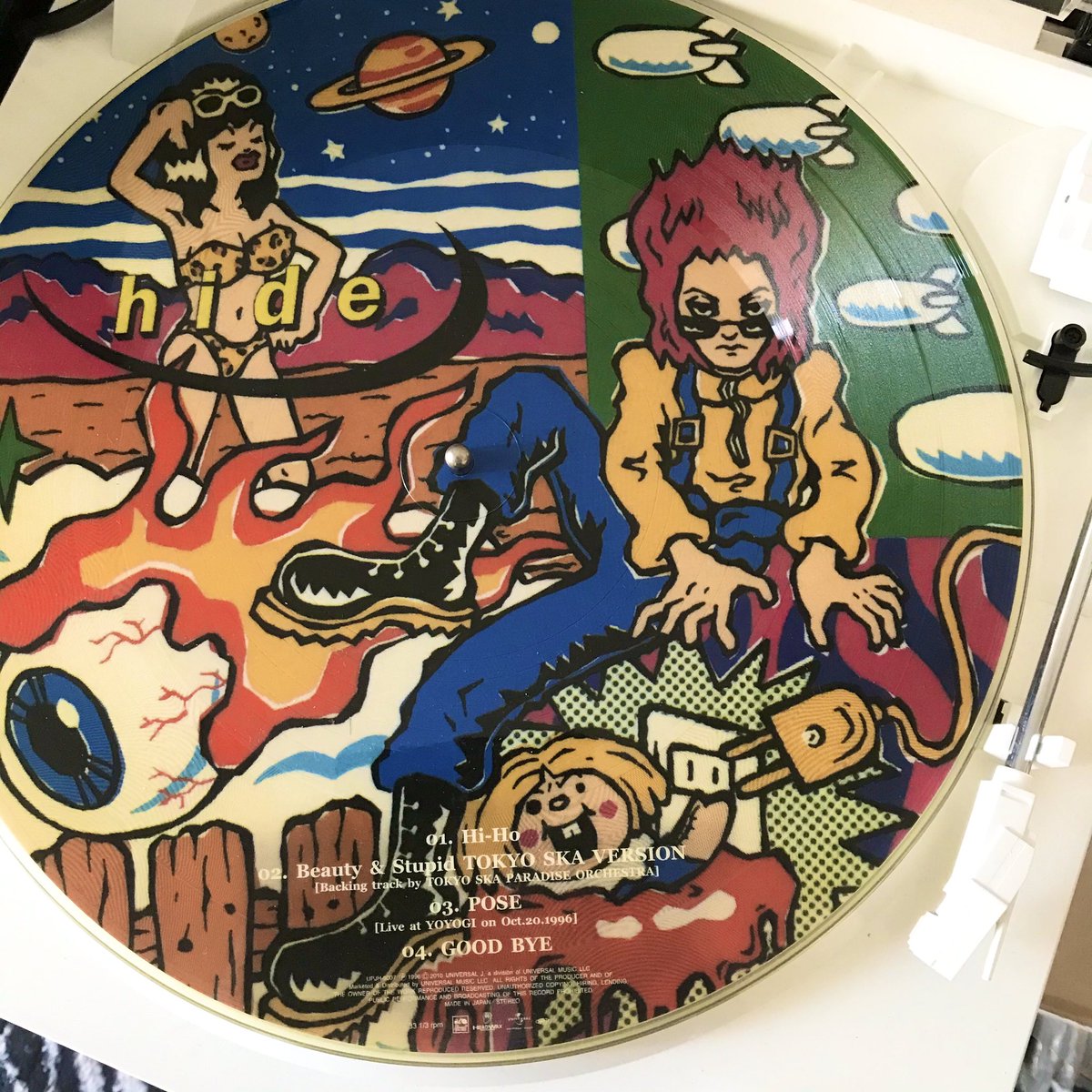 小塚類子 炎上寺ルイコ Hideの命日 イラスト担当させて頂いたこの盤は宝物 Hi Ho大好きな曲