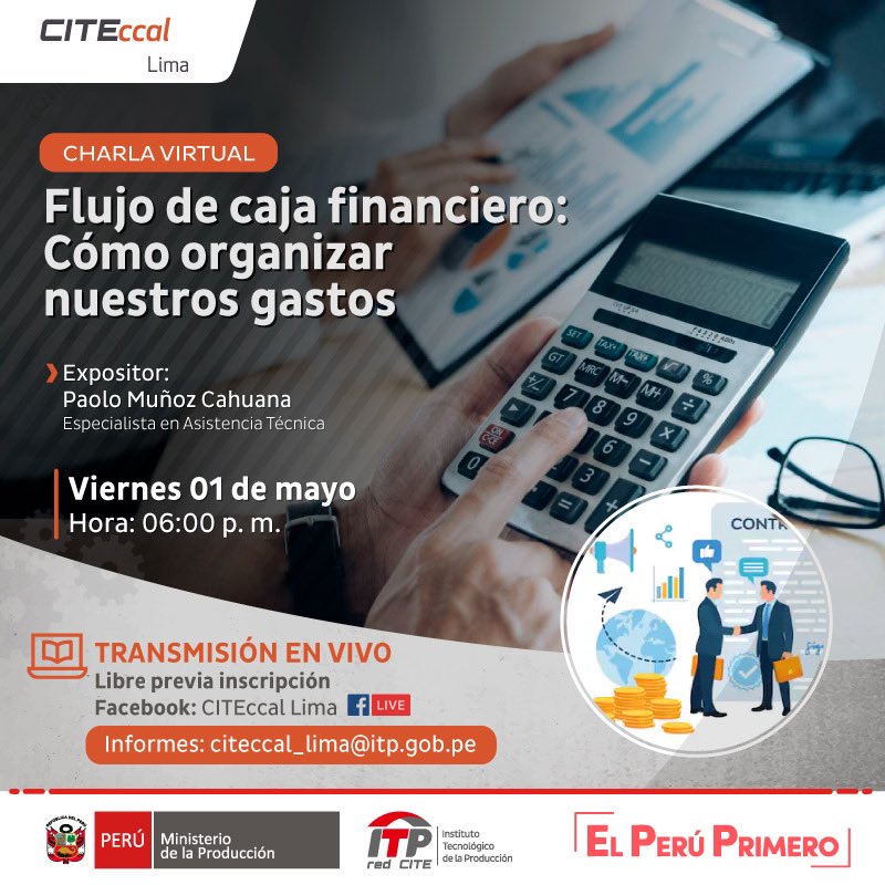 CITEccal's tweet photo. ¡HOY! 🔴 [#EnVivo] | Charla virtual: Flujo de caja financiero: ¿Cómo organizar nuestros gastos? 🤔👞  Aprende con nosotros 😉💻 Déjanos todas tus preguntas 👇👇 #cuero #calzado #conexas #JuntosPodemos

#PerúEstáEnNuestrasManos 🇵🇪 #JuntosPodemos #YoMeQuedoEnCasa 🏠 https://t.co/Q4UxudrbMe