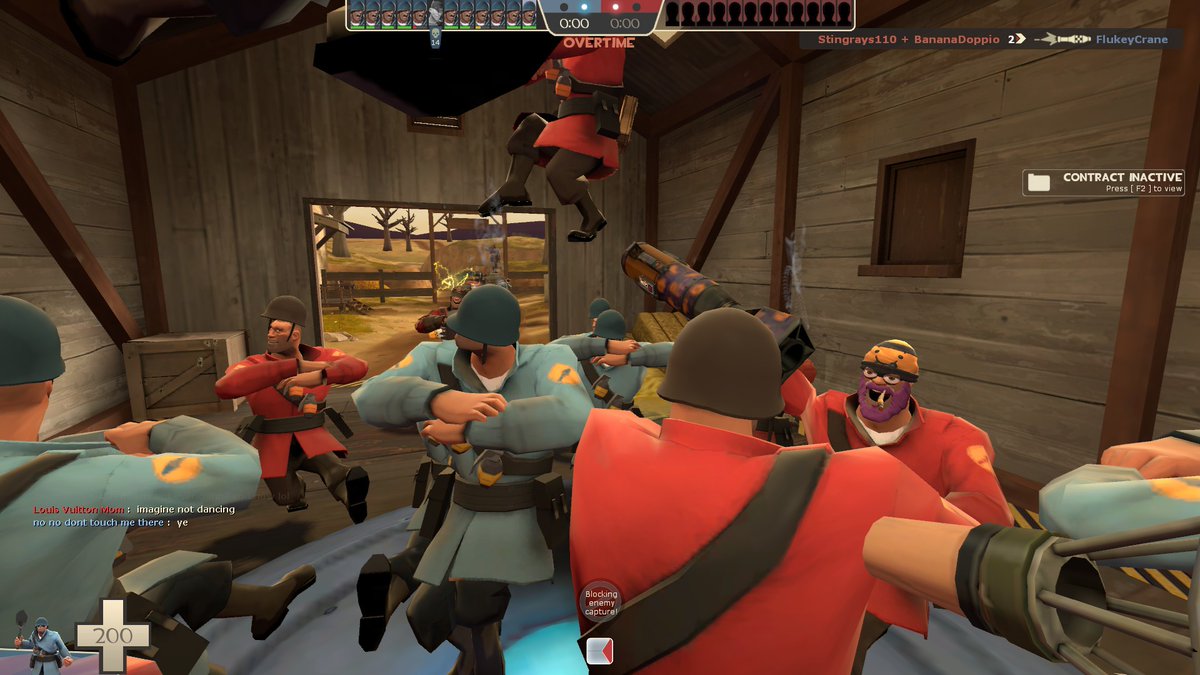 Lemon_Rice_Soup's tweet photo. @TeamFortress Current Situation in TF2 right now. 
R.I.P. Rick May. https://t.co/o1NCNTgXjW