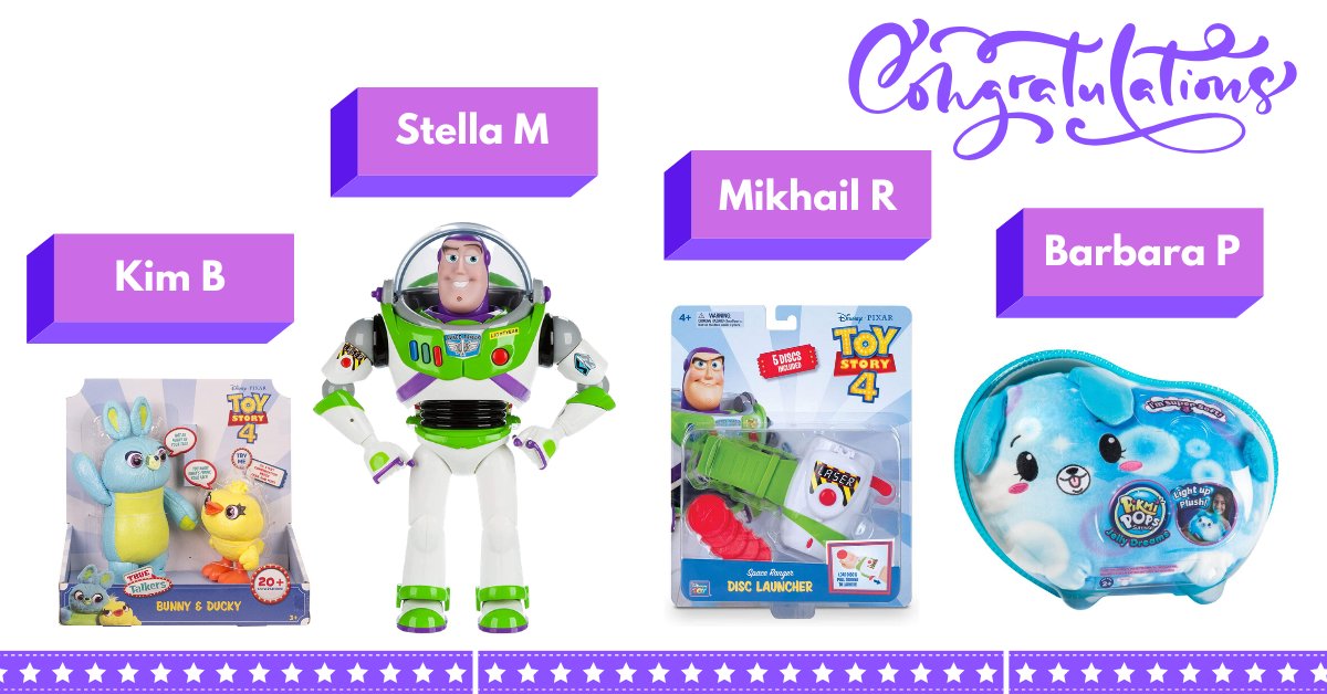 ToyNation1's tweet photo. BIG congrats to the winners YEAH!

#toynation #freetoys #kidstoys #Giveaways https://t.co/1hzyWo9Xb8