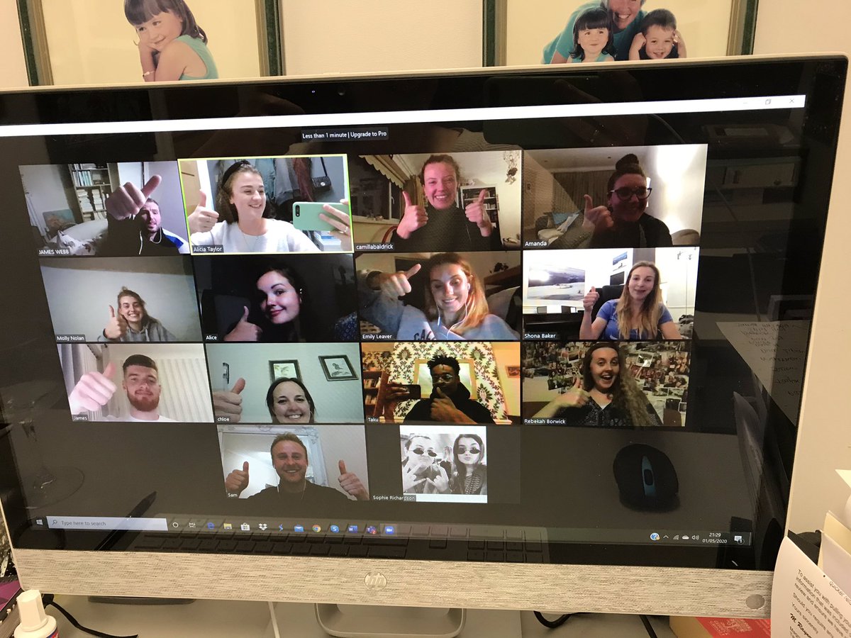 AATaylorPhysio's tweet photo. So proud of the guys for smashing another virtual exam! Great quiz joined by our fab lecturer to celebrate🙏❤️ #UCLanPhysio @SamMarshPhysio @PhysioTak @MollyNolan_ @AlicePhysio2 @AmandaT24663313  @LeaverPt  @AmyParkes16 https://t.co/aJvC9Zz53k