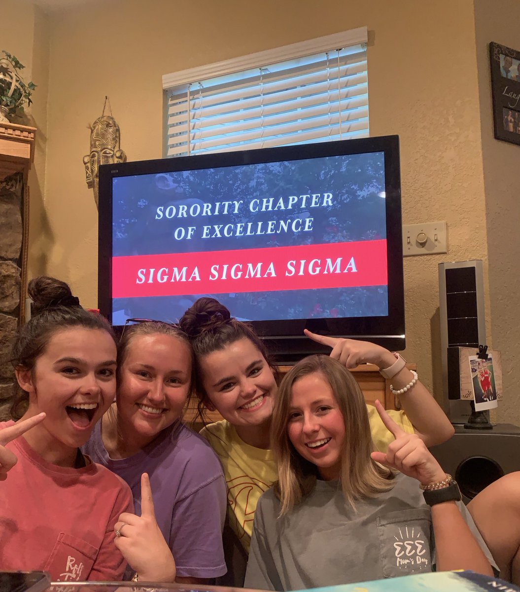 Celebrating with our sisters at home because WE WON SORORITY OF THE YEAR!! 🤩