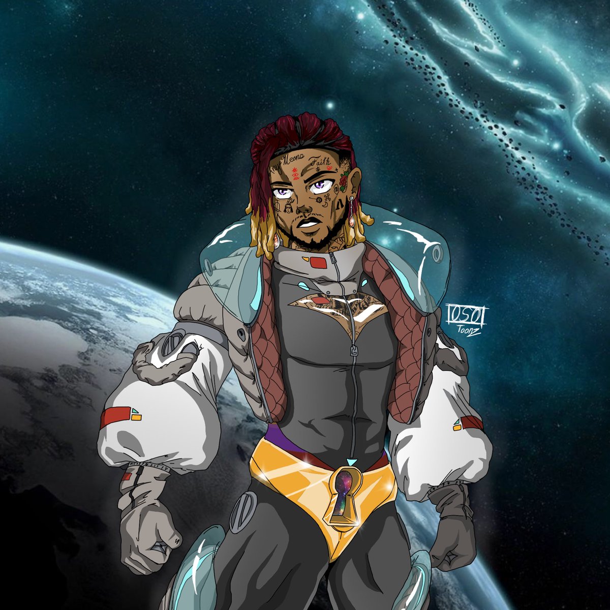 OsoVisuals's tweet photo. Late EA piece for (@LILUZIVERT) that I almost never finished but finally got around to completing (second picture is for a wallpaper)
•
•
•
•
#ea #eternalatake #LilUziVert #liluzi #UZI #anime #AnimeArt #animeartist https://t.co/XPKWkbHoHR