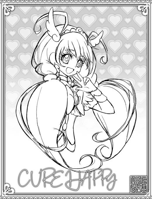 ❇️GW企画「#ぬり絵」マラソン❇️
スマイル♪?#おうち時間?
#プリキュア #precure 