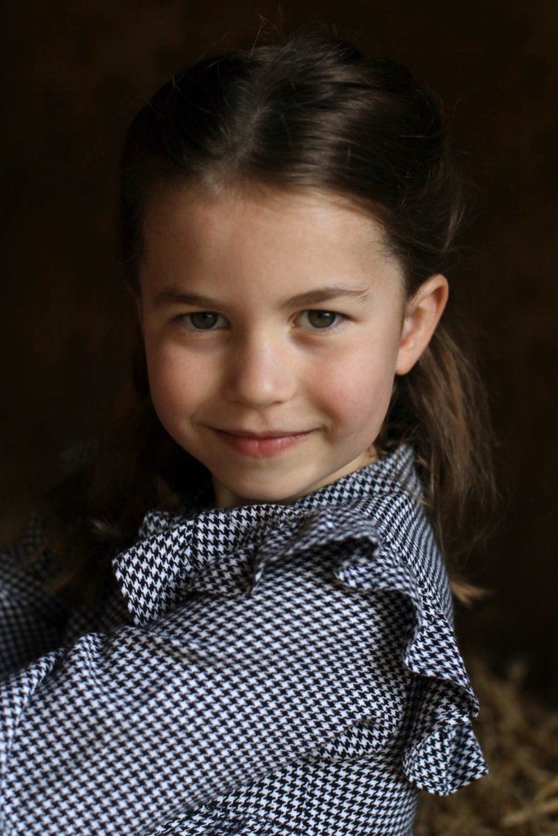 PHarry_Meghan's tweet photo. Here’s a beautiful photo of Princess Charlotte turning 5 years old today. ❤️ https://t.co/h8ccPRhJO0