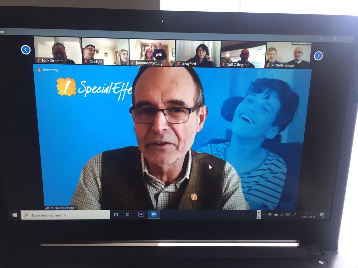 TwinTown20's tweet image. Uplifting @TwinTown20 Zoom call tonight! 

Thank you to Brendon, Tom, @MickDonegan @robertcourts for speaking and we look forward to May 2021 to help @SpecialEffect continue their amazing and vital work.

💙🇫🇷🏴󠁧󠁢󠁥󠁮󠁧󠁿🚙