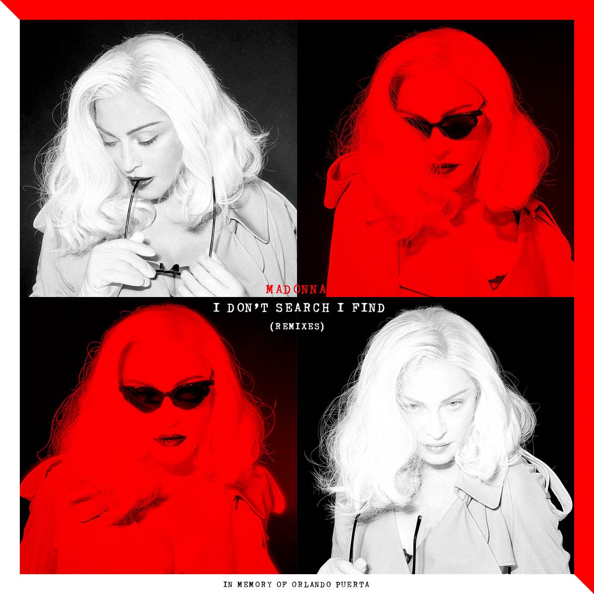 Madonna's tweet photo. New #idontsearchifind remixes are out now! Buy/stream them here: https://t.co/4xIOIgXTLA https://t.co/oj0Aw1n5WN