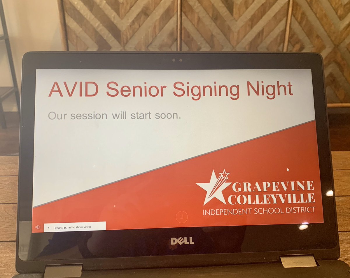 Excited to celebrate virtually with our @gcisdAVID seniors. Congratulations, guys! You did it! #GHSUnity #CHPantherPride