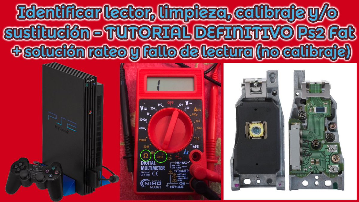 jacobogarcia33's tweet photo. ¿Dudas para calibrar o cambiar el lector de tu #PS2?, con este #tutorial vía @YouTube lo tienes explicado al detalle. #ps2fat #lente #lector #Playstation #Reparar #Multímetro #Calibrar #test #ohmios #desmontar #montar #consola #HD
https://t.co/9mgk9ZfPj5 https://t.co/hsLDB98pG1