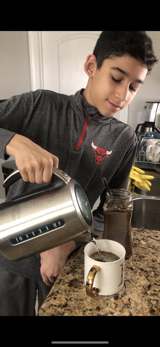 MsSkopek's tweet photo. Since we’ve lost our normal end of the year, we decided to have some fun and challenge the @harryefryschool 6th graders to field day challenges! They had to clean the kitchen, take out trash, build a tower, and have a dance party! It’s a hit with kids and parents! @BurbankSD111 https://t.co/ts0ztW8q5K