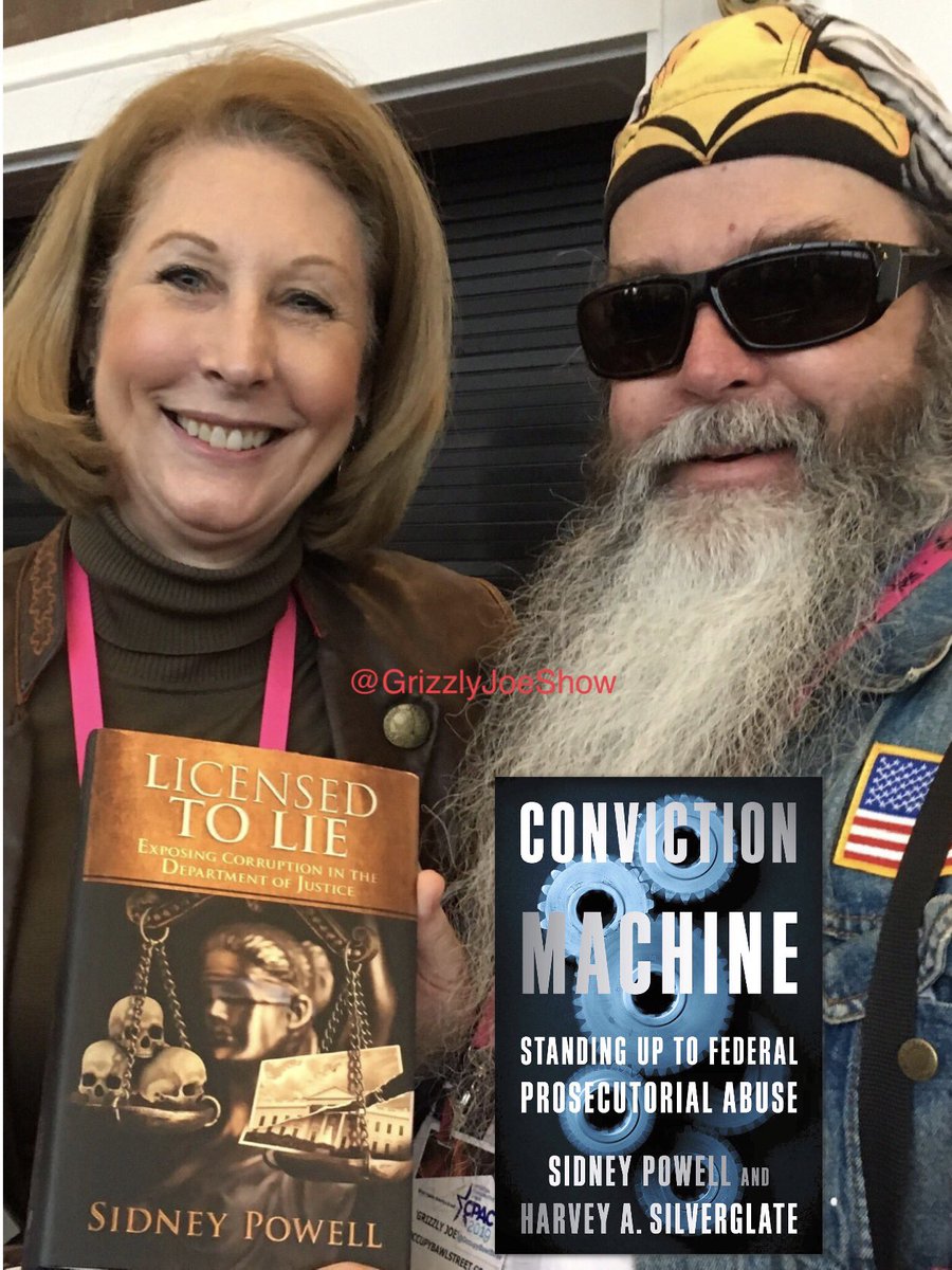 GrizzlyJoeShow's tweet photo. HAPPY BIRTHDAY Gen. Flynn attorney @SidneyPowell1! 🎂 🎁  #LicensedToLie #ConvictionMachine 👍🇺🇸 https://t.co/2wrC7OolLu