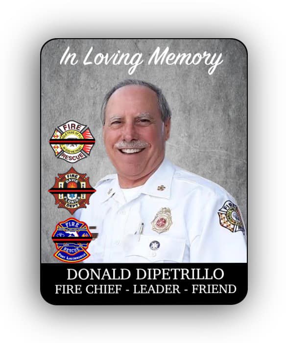 The men and women of the Greater Naples Fire Rescue District mourn the loss of Seminole Tribe of Florida Fire Chief Donald DiPetrillo, who served his community proudly for over 50 years. We extend our deepest sympathies to his family and all who knew and loved him.