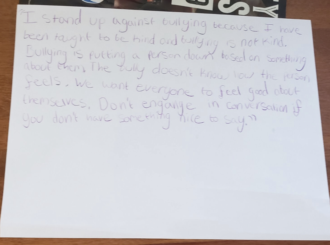 srspickard's tweet image. #PowerUpMMS Students #Stand4Change and #DefeattheLabel #NJHS